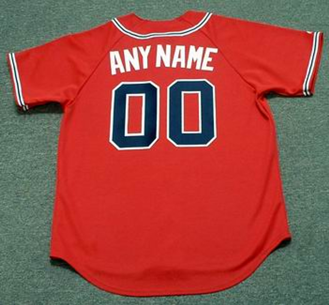 ANDRUW JONES  Atlanta Braves 1999 Away Majestic Throwback Baseball Jersey