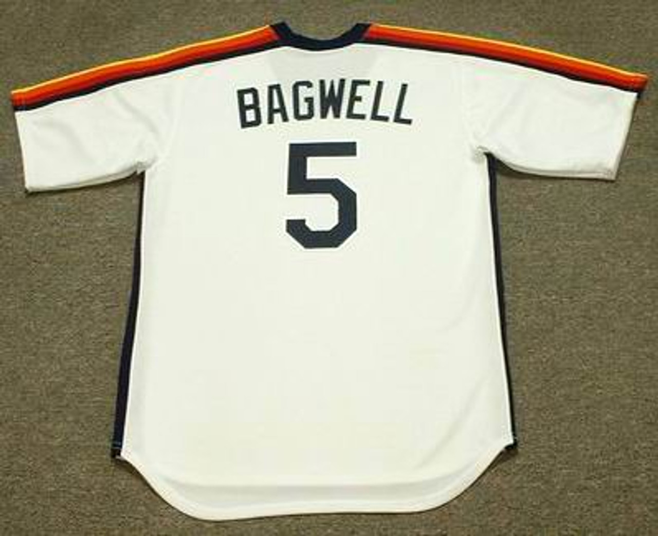 MAJESTIC  JEFF BAGWELL Houston Astros 1994 Throwback Away Baseball Jersey