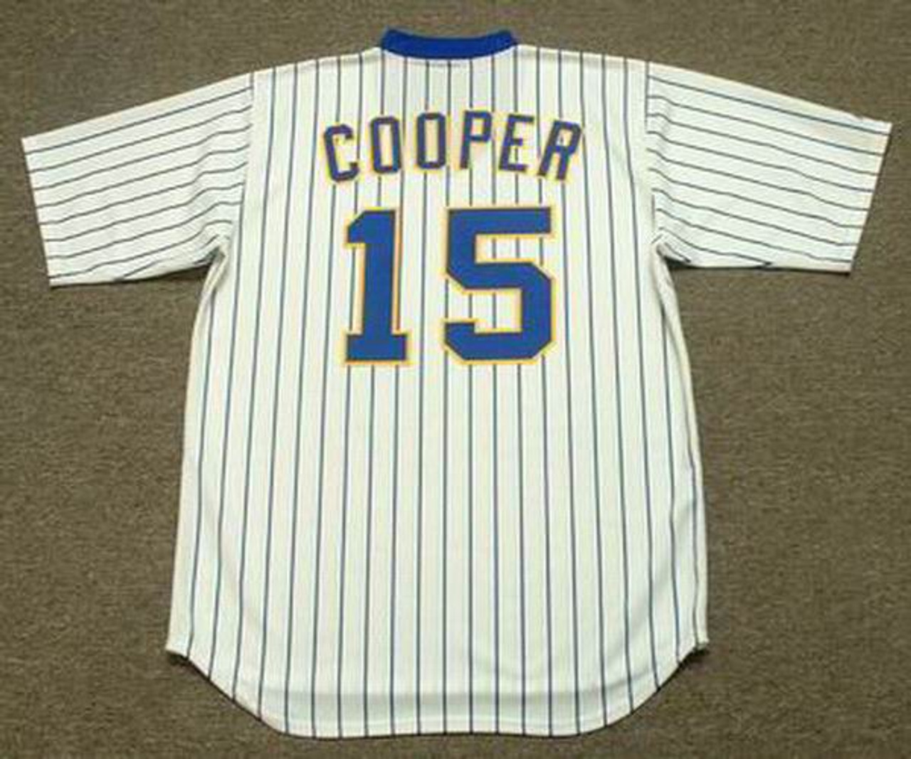 CECIL COOPER  Milwaukee Brewers 1982 Majestic Home Throwback Baseball  Jersey