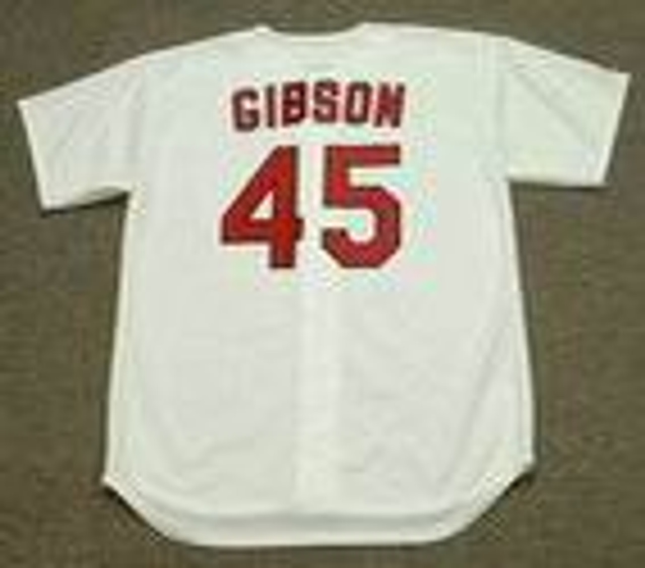 Bob Gibson Jersey - St. Louis Cardinals 1974 Home Cooperstown Throwback MLB  Baseball Jersey