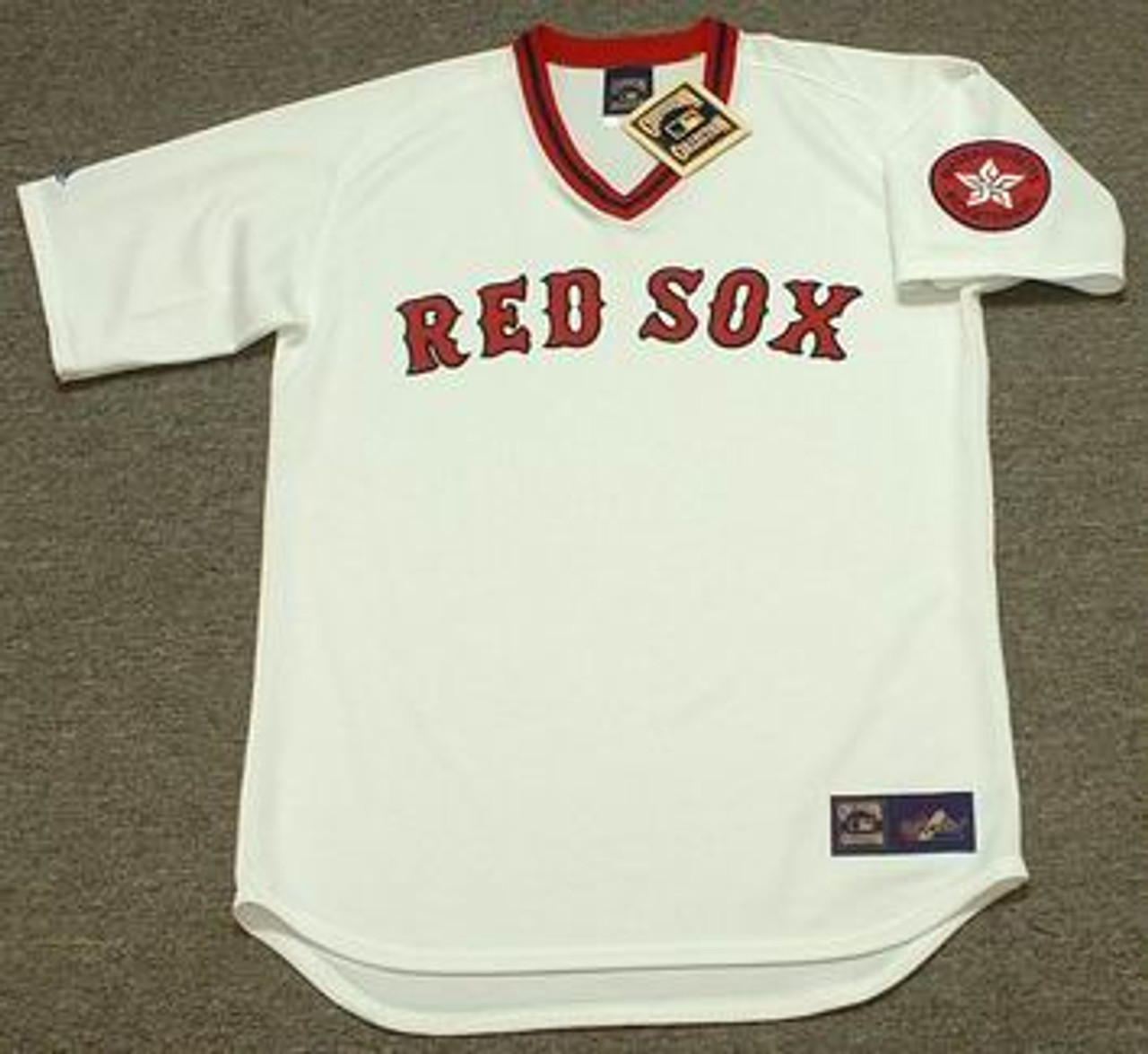 Jerry Remy Jersey - Boston Red Sox 1982 Away MLB Throwback Baseball Jersey