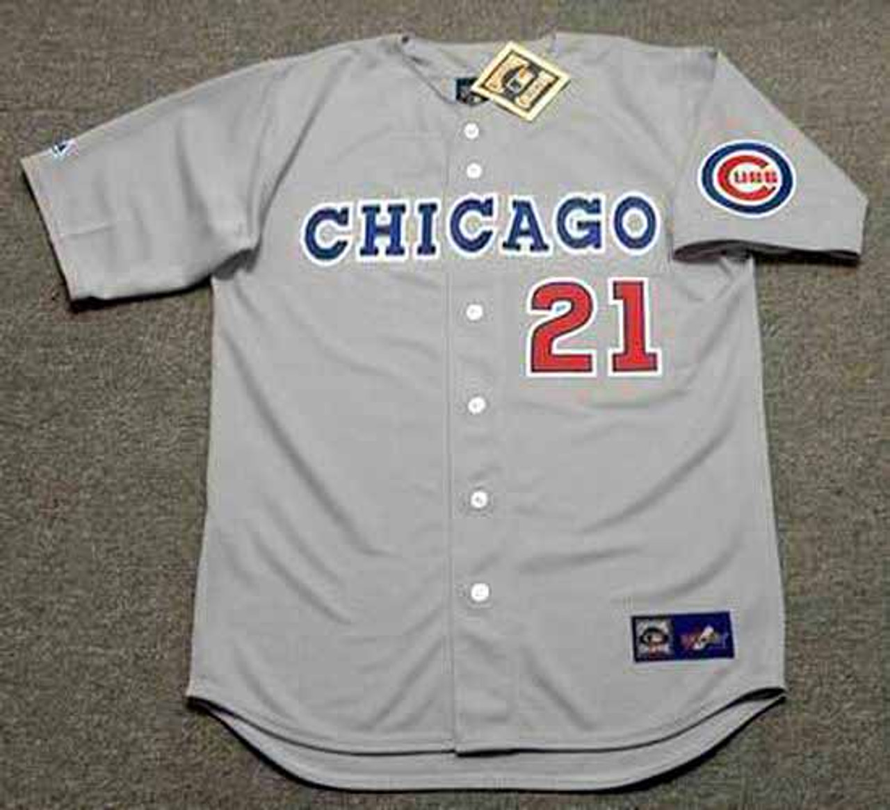 SAMMY SOSA Chicago Cubs 1996 Majestic Throwback Away Baseball