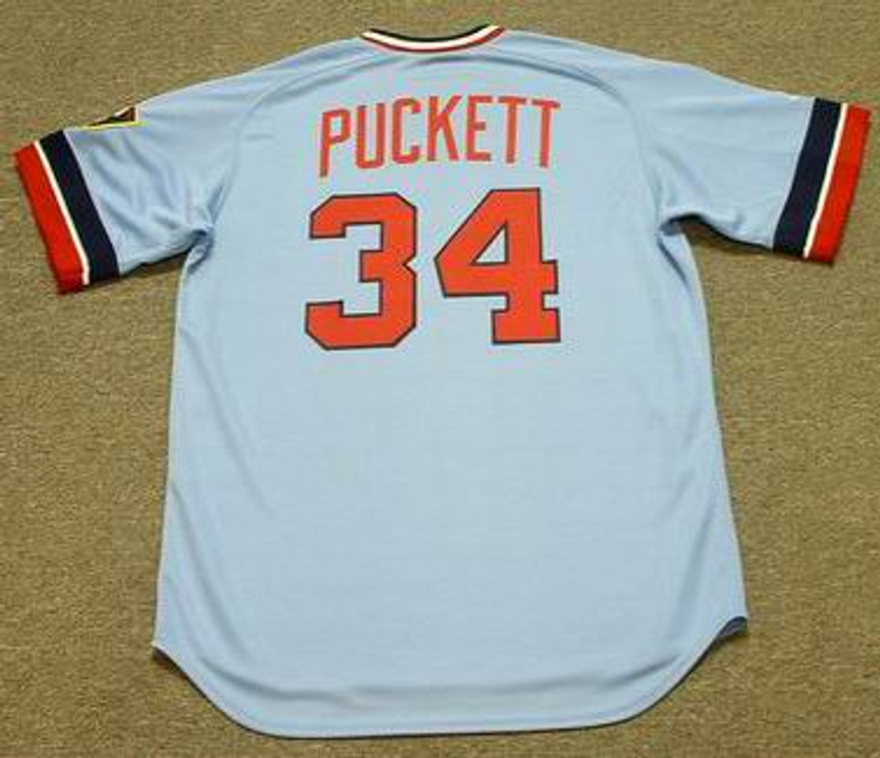 KIRBY PUCKETT Minnesota Twins 1984 Majestic Cooperstown Throwback Baseball  Jersey - Custom Throwback Jerseys