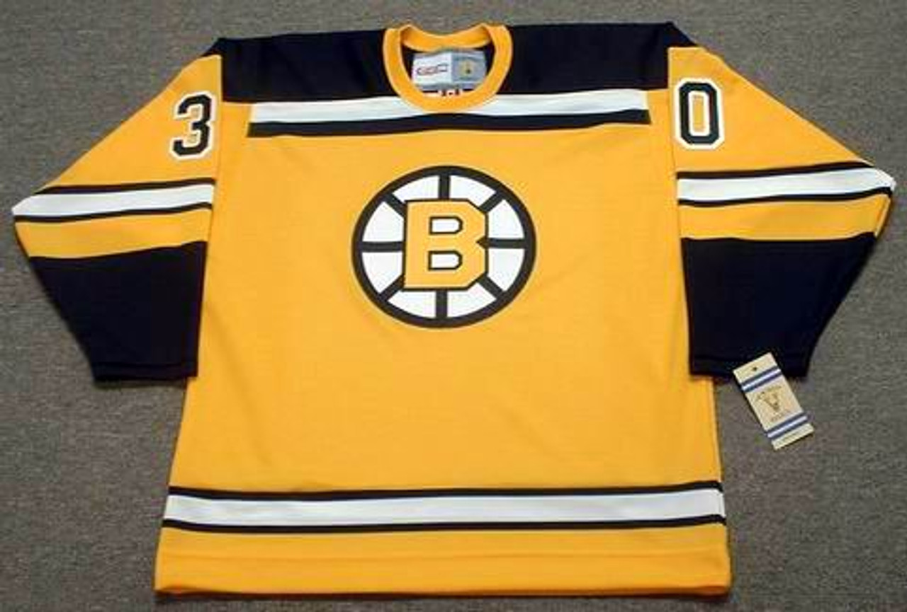 Bernie Parent 1966 Boston Bruins Vintage Away Throwback NHL Hockey Jersey