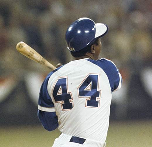 HANK AARON Atlanta Braves 1974 Majestic Throwback Baseball Jersey