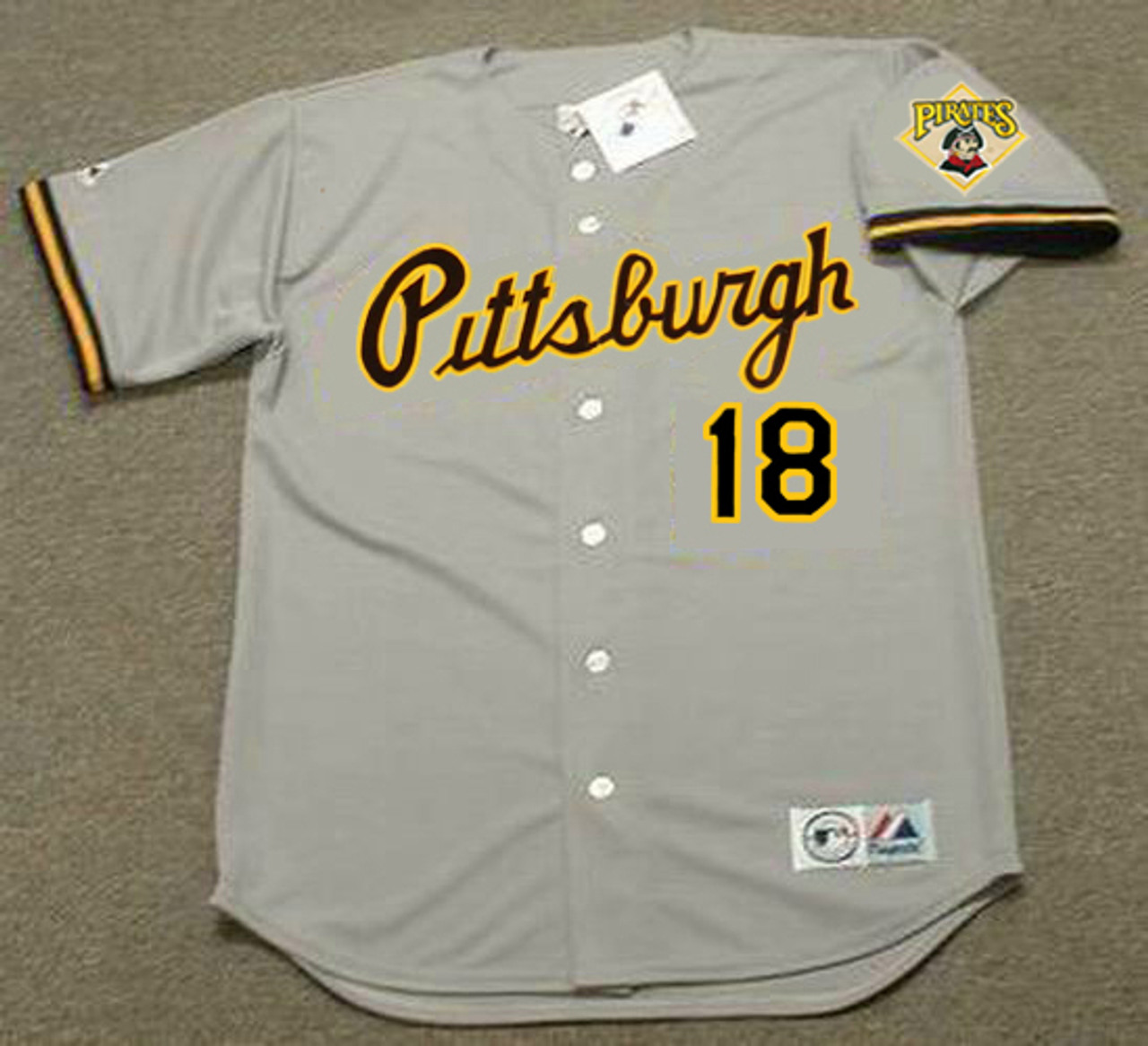 Retro Mlb Pittsburgh Pirates Baseball Jersey W/ Faded *jesse* Letters On  Back As-is