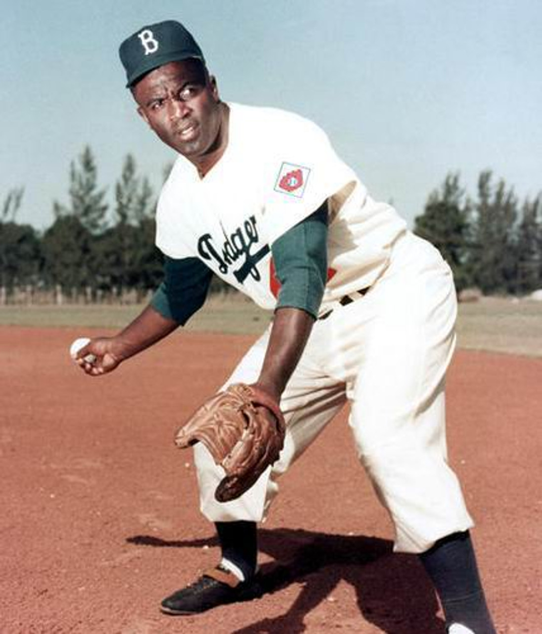 Jackie Robinson Vintage #42 Dodgers Majestic Throwback Jersey