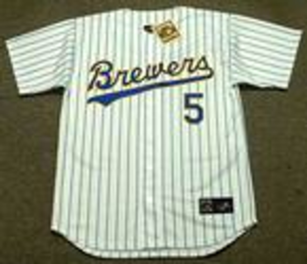 ROB DEER Milwaukee Brewers 1987 Majestic Cooperstown Throwback