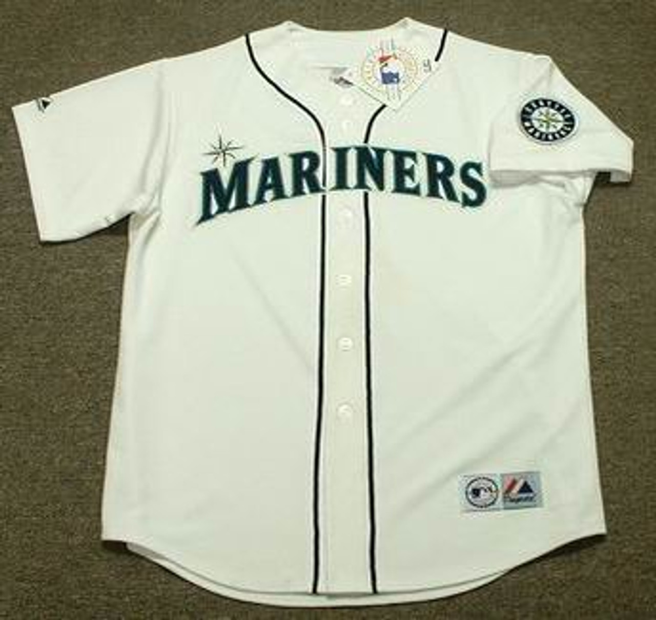 Men's Tino Martinez Seattle Mariners Authentic White Home Jersey