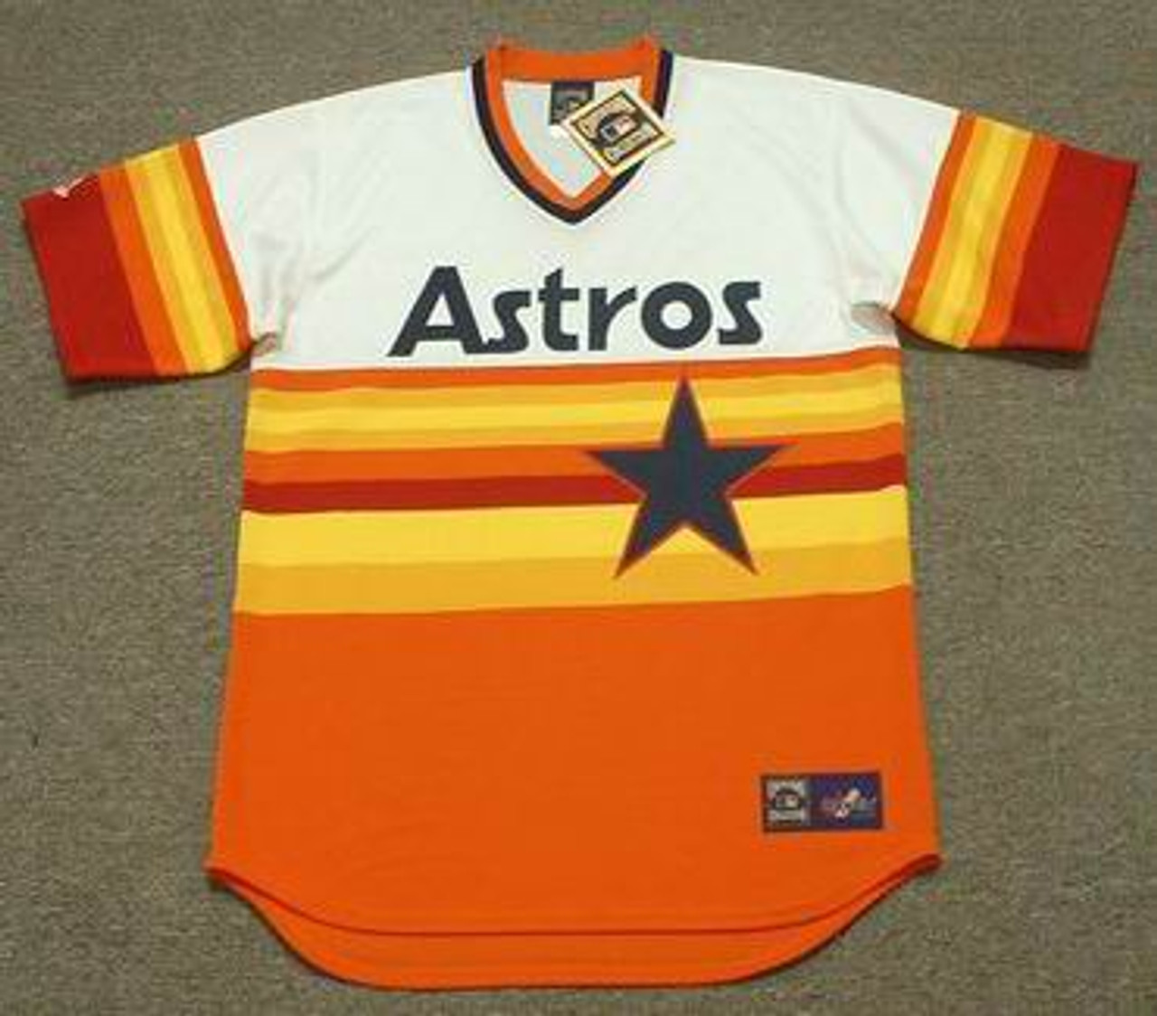 J.R. RICHARD Houston Astros 1980 Majestic Cooperstown Throwback Baseball  Jersey - Custom Throwback Jerseys