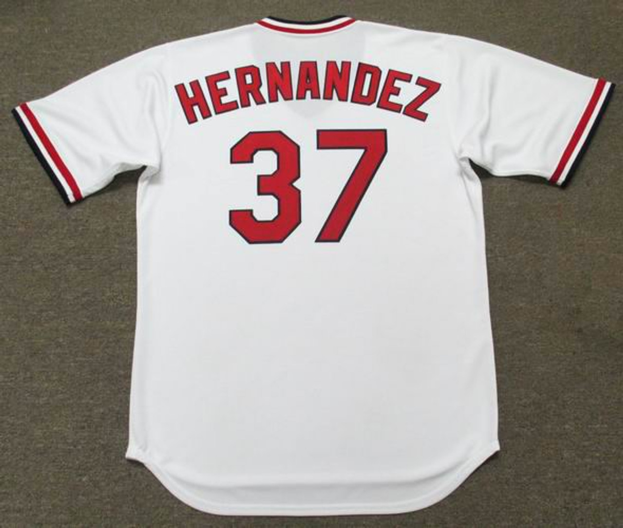 KEITH HERNANDEZ  Cleveland Indians 1990 Away Majestic Throwback