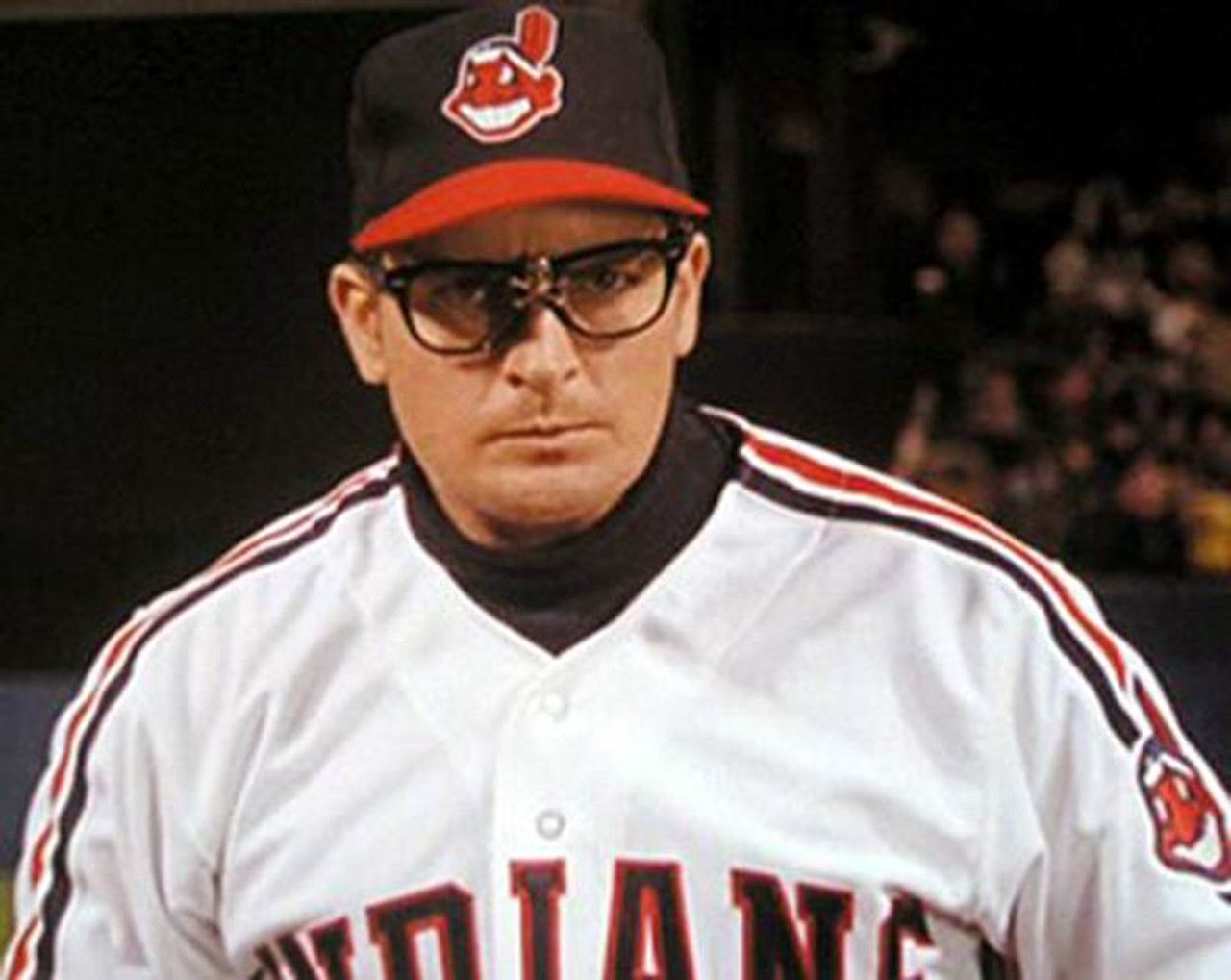 Ricky Vaughn Indians Red Used Medium Men's Mitchell & Ness Jersey