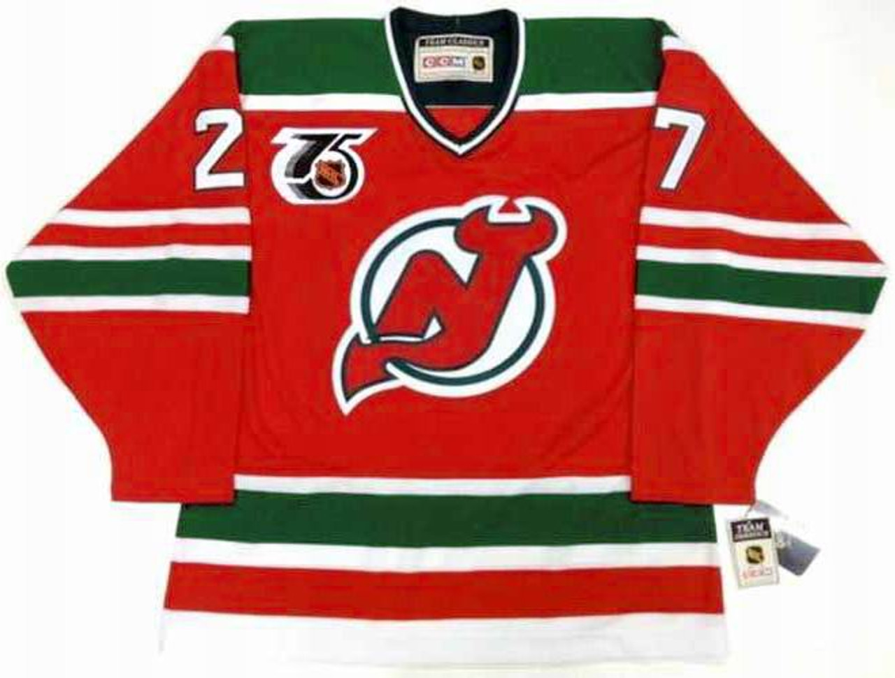 Colorado Rockies Retro Hockey T-Shirt - Old Time Hockey - NJ Devils