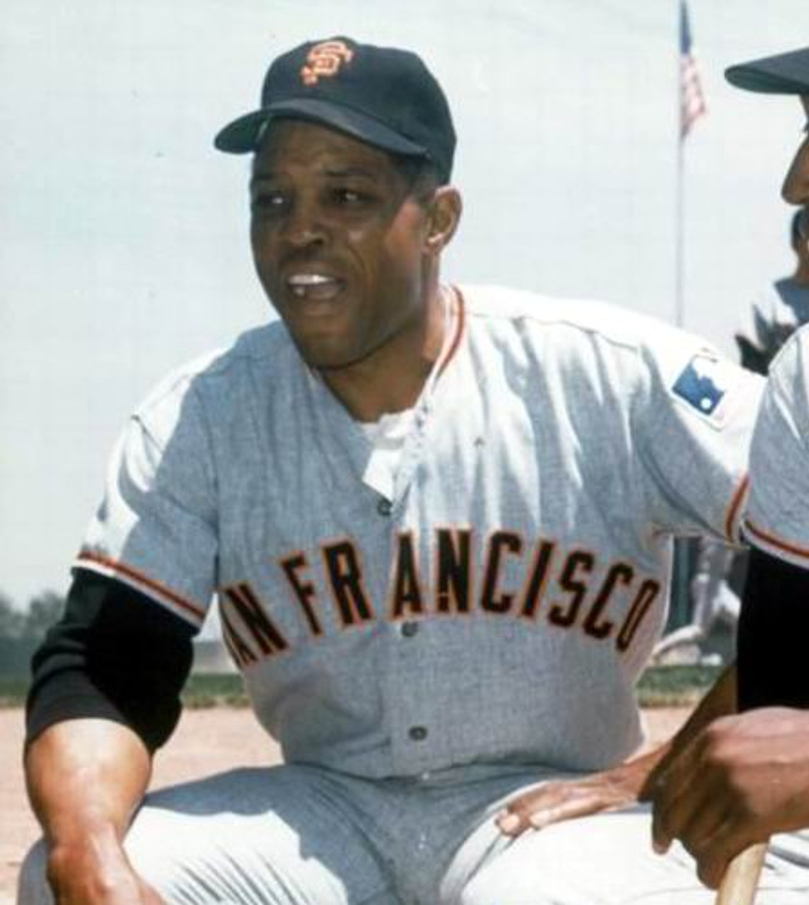 Willie Mays Men's San Francisco Giants Throwback Jersey - Black