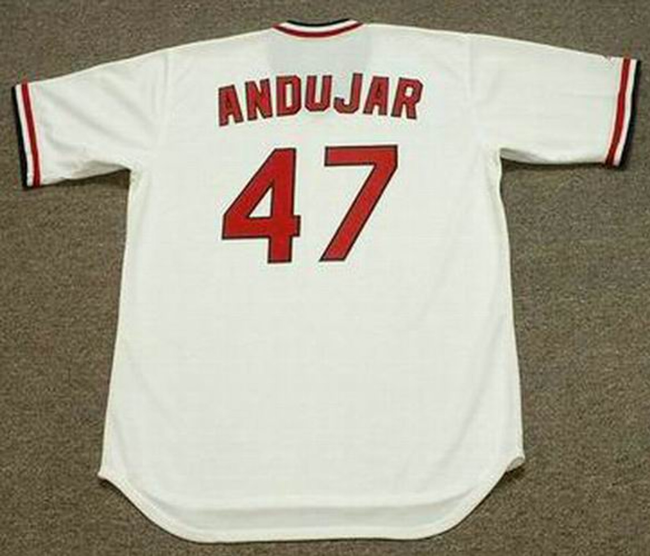 JOAQUIN ANDUJAR St. Louis Cardinals 1982 Majestic Cooperstown Away Baseball  Jersey - Custom Throwback Jerseys