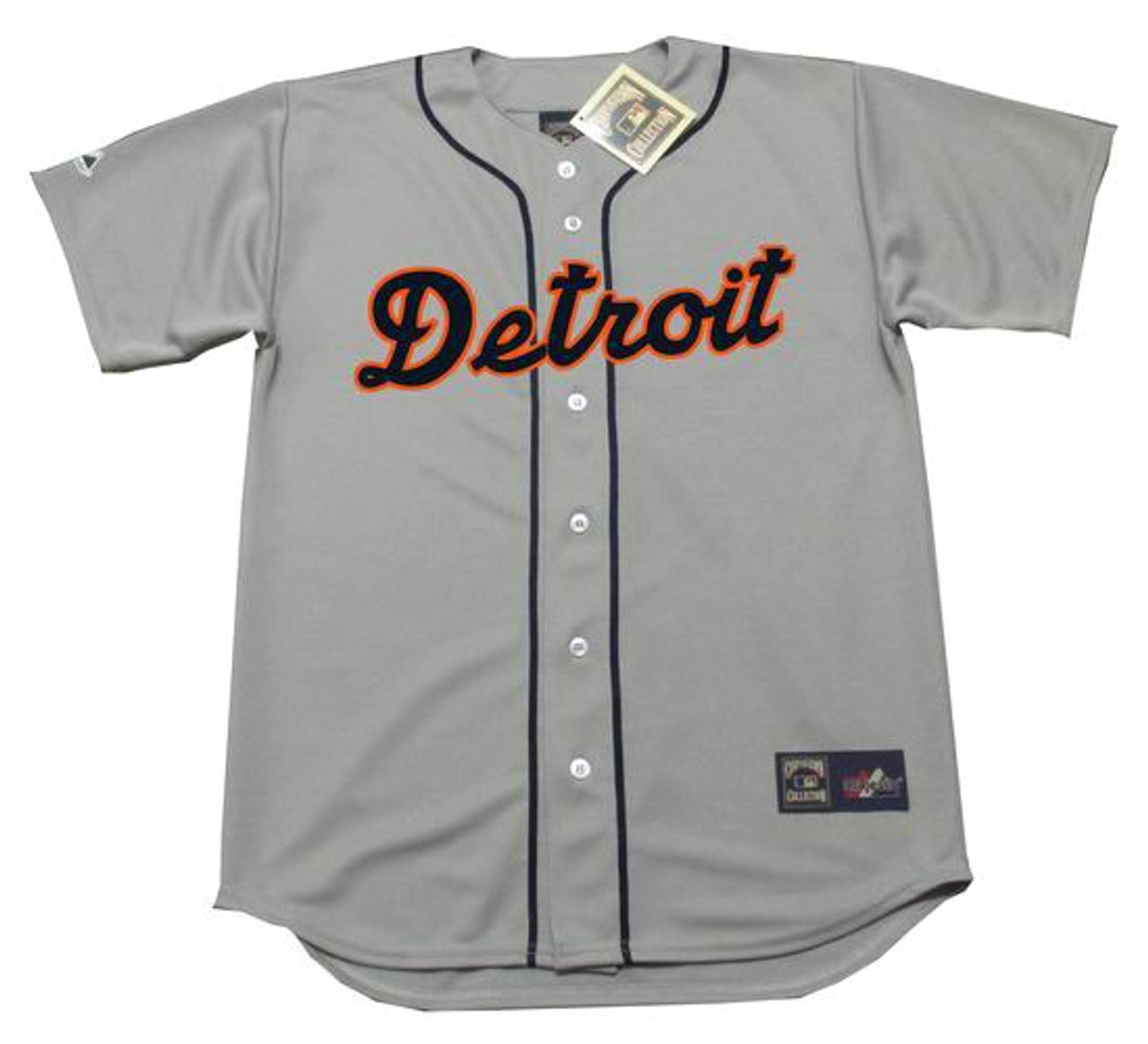 Detroit Tigers Youth Cool Base Road Jersey - Vintage Detroit Collection