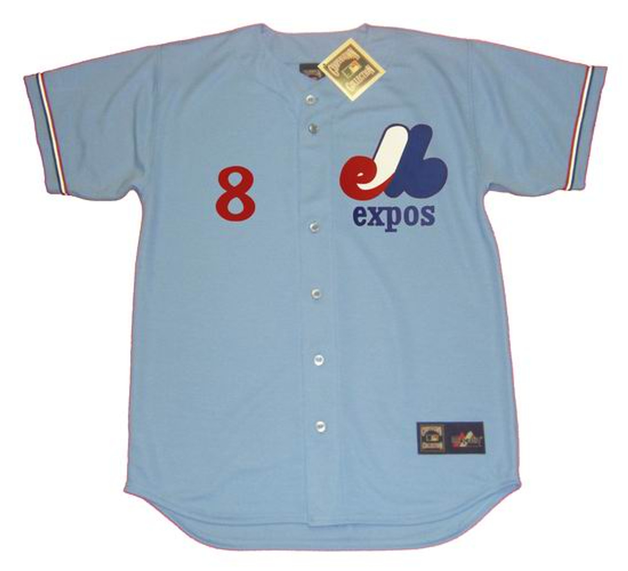 Vintage Hit Product Montreal Expos Gary Carter #8 MLB Baseball Jersey Size S