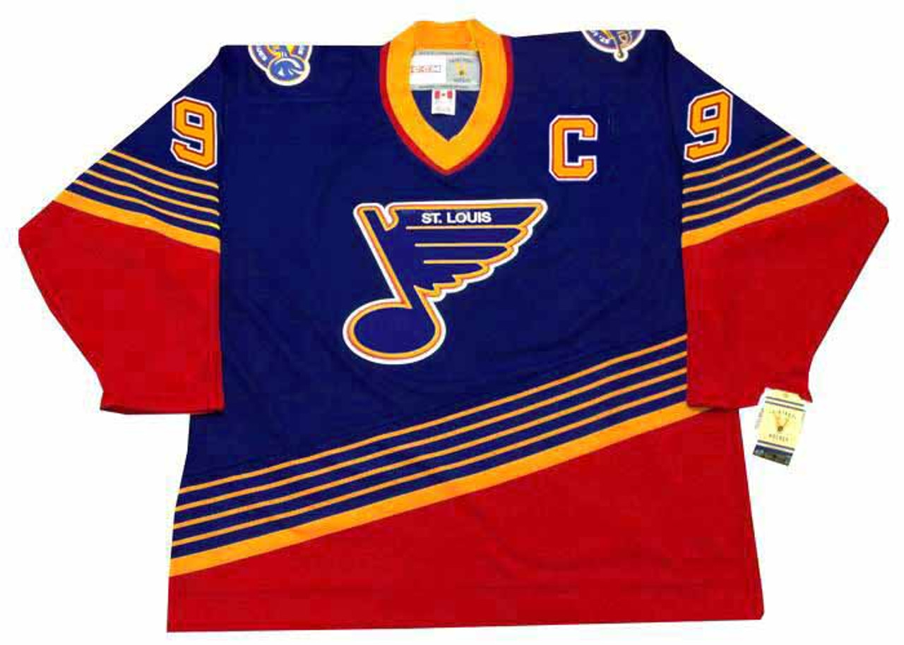 Vintage Rare Wayne Gretzky St Louis Blues CCM Maska Jersey Size 52