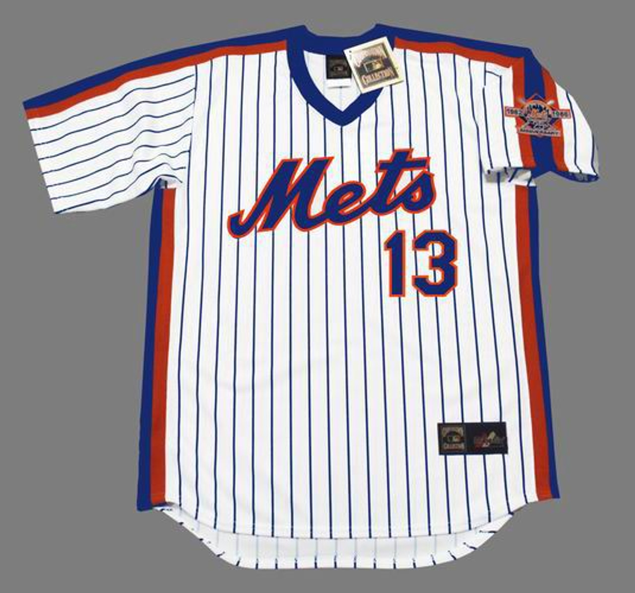 MAJESTIC  LEE MAZZILLI New York Mets 1986 Cooperstown Baseball Jersey
