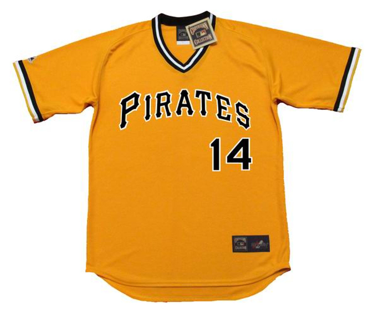 DOCK ELLIS  Pittsburgh Pirates 1969 Home Majestic Throwback Baseball Jersey