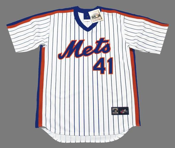 TOM SEAVER New York Mets 1983 Majestic Cooperstown Home Baseball Jersey