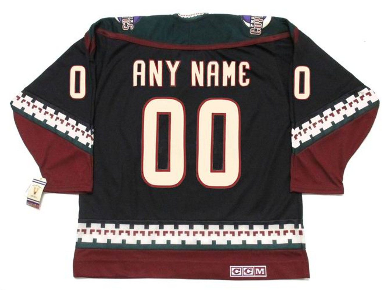 Custom Arizona Coyotes Hockey Jersey Name and Number CCM Vintage Black