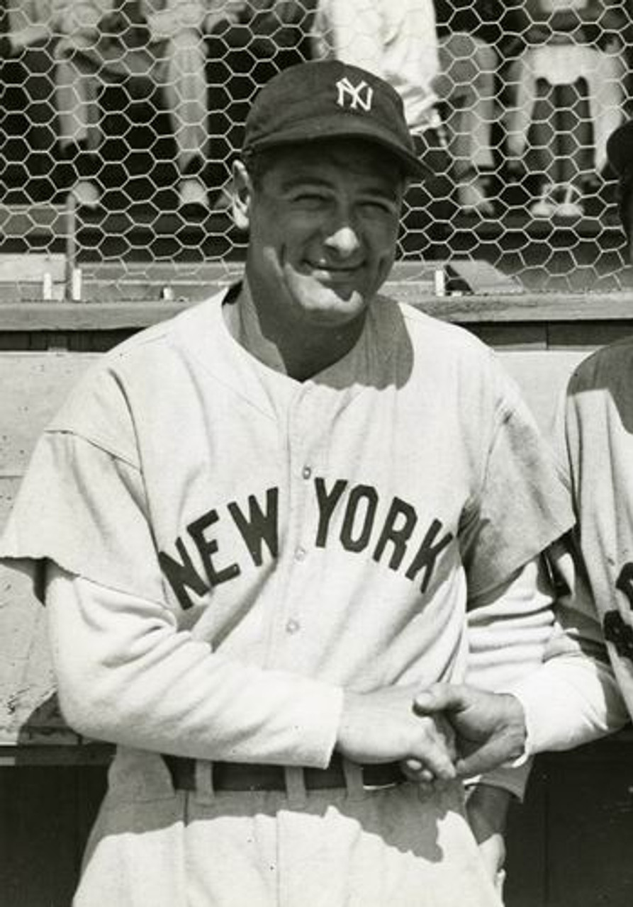 LOU GEHRIG New York Yankees 1939 Majestic Cooperstown Throwback