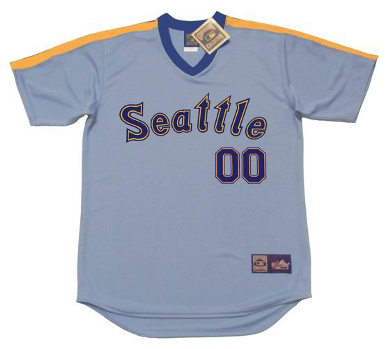 SEATTLE MARINERS 1980's Majestic Cooperstown Away Jersey