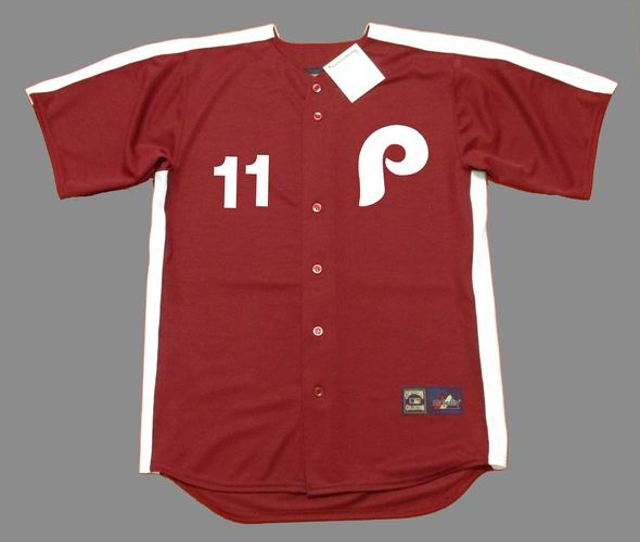 Jimmy Rollins Philadelphia Phillies Majestic Retirement Name & Number  T-Shirt - Red