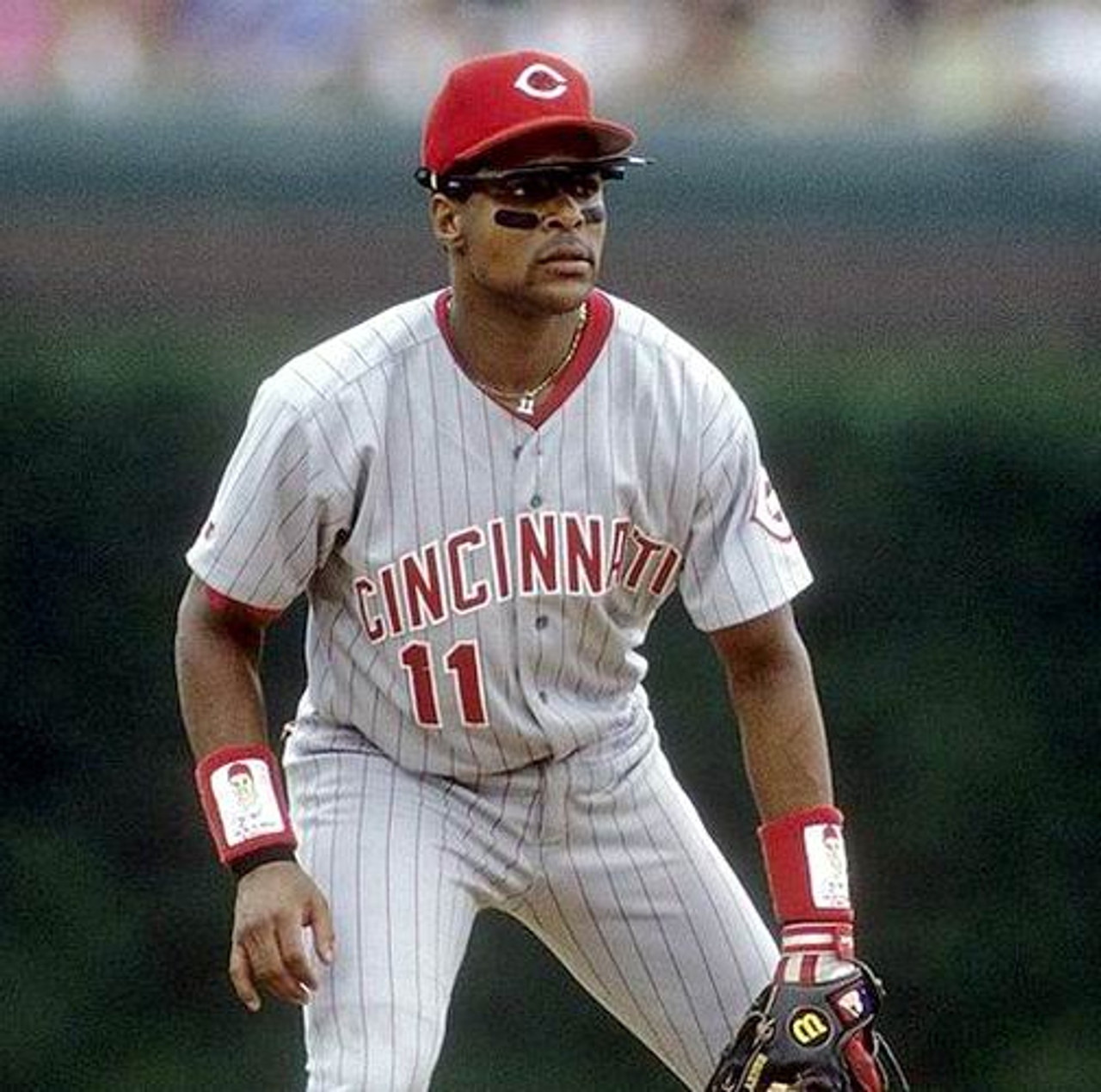1990's Cincinnati Reds Majestic Throwback Away Customized MLB Baseball  Jersey