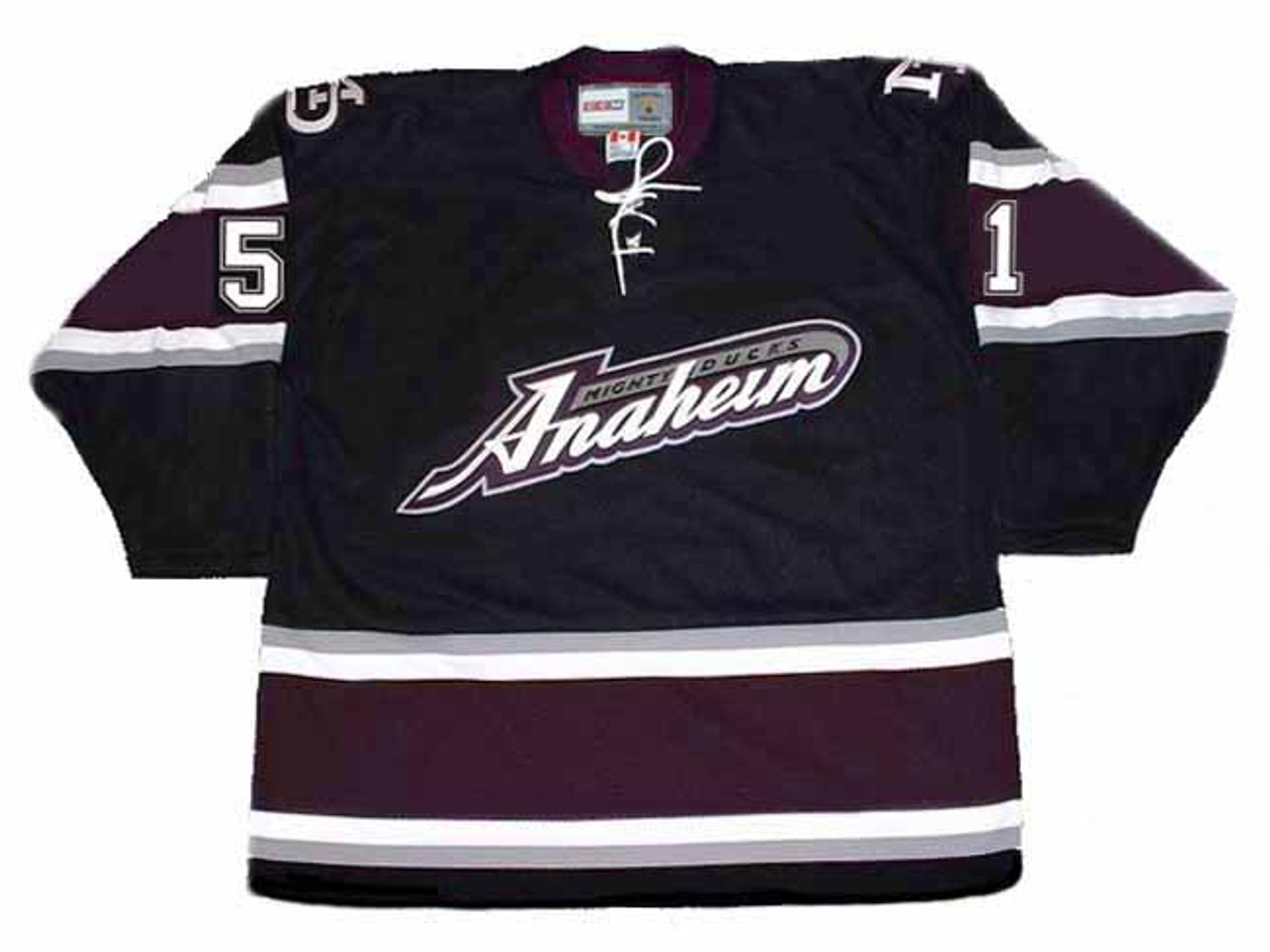 Anaheim Mighty Ducks Jerseys - 1990 Home Custom NHL Throwback Jersey