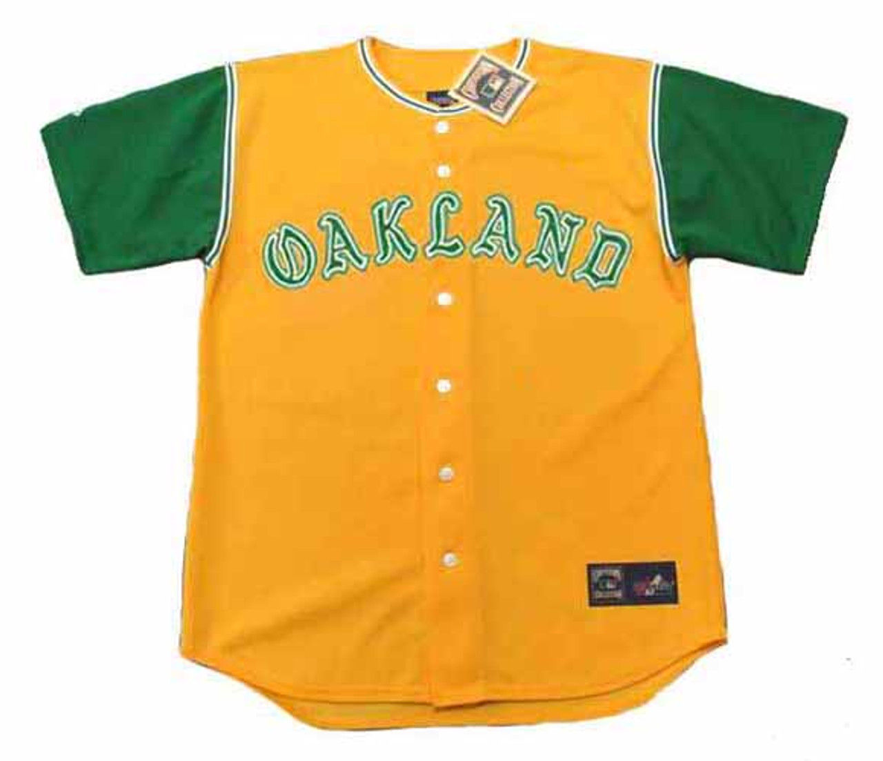 MAJESTIC  REGGIE JACKSON Oakland Athletics 1968 Cooperstown Baseball Jersey
