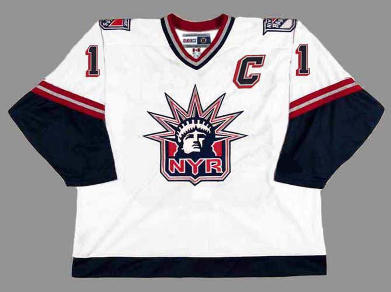 00's Mark Messier New York Rangers Lady Liberty CCM NHL Jersey Size Medium  – Rare VNTG