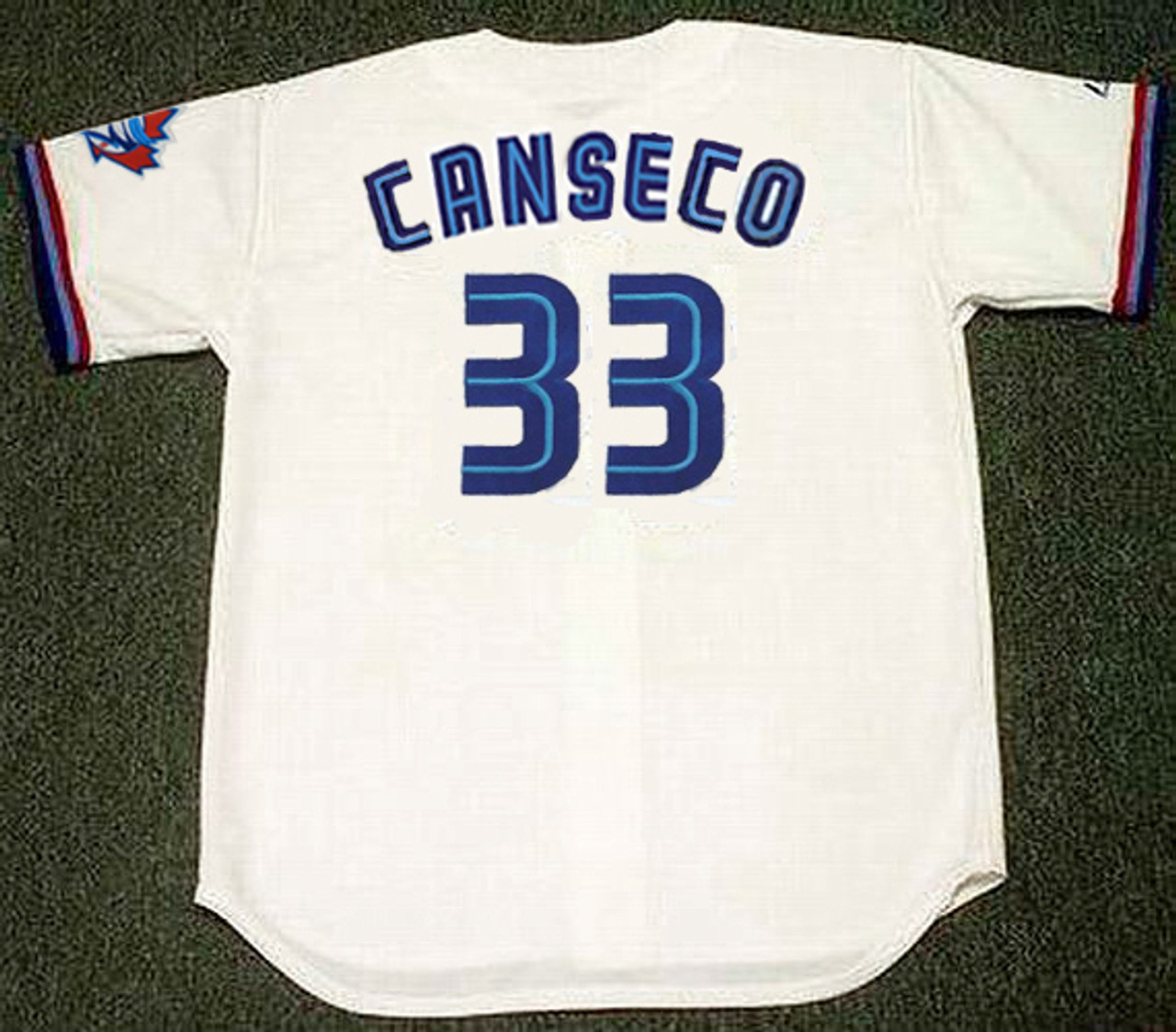 Jose Canseco Signed Oakland A's White Majestic Replica Baseball