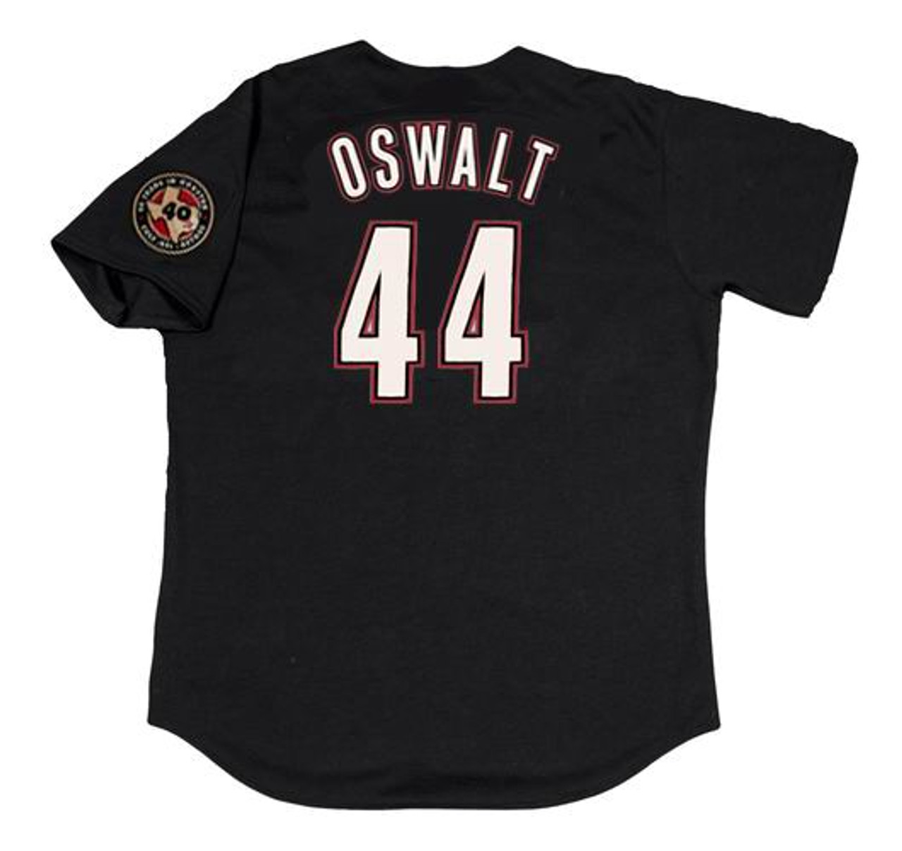 Roy Oswalt 2001 Houston Astros Men's Alternate Black Jersey w/ 40th Patch