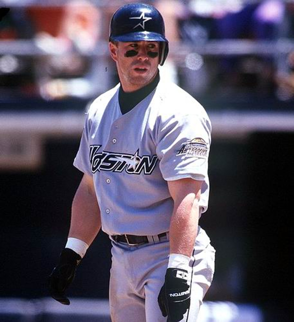 MAJESTIC  JEFF BAGWELL Houston Astros 1999 Throwback Away