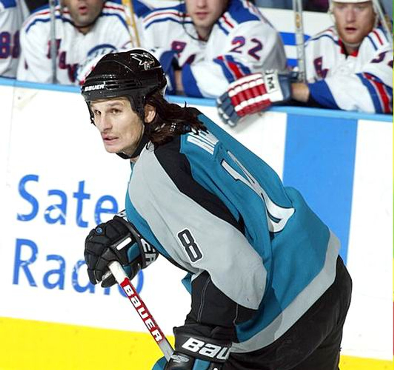 MIKE RICCI  San Jose Sharks 1997 CCM Throwback NHL Hockey Jersey