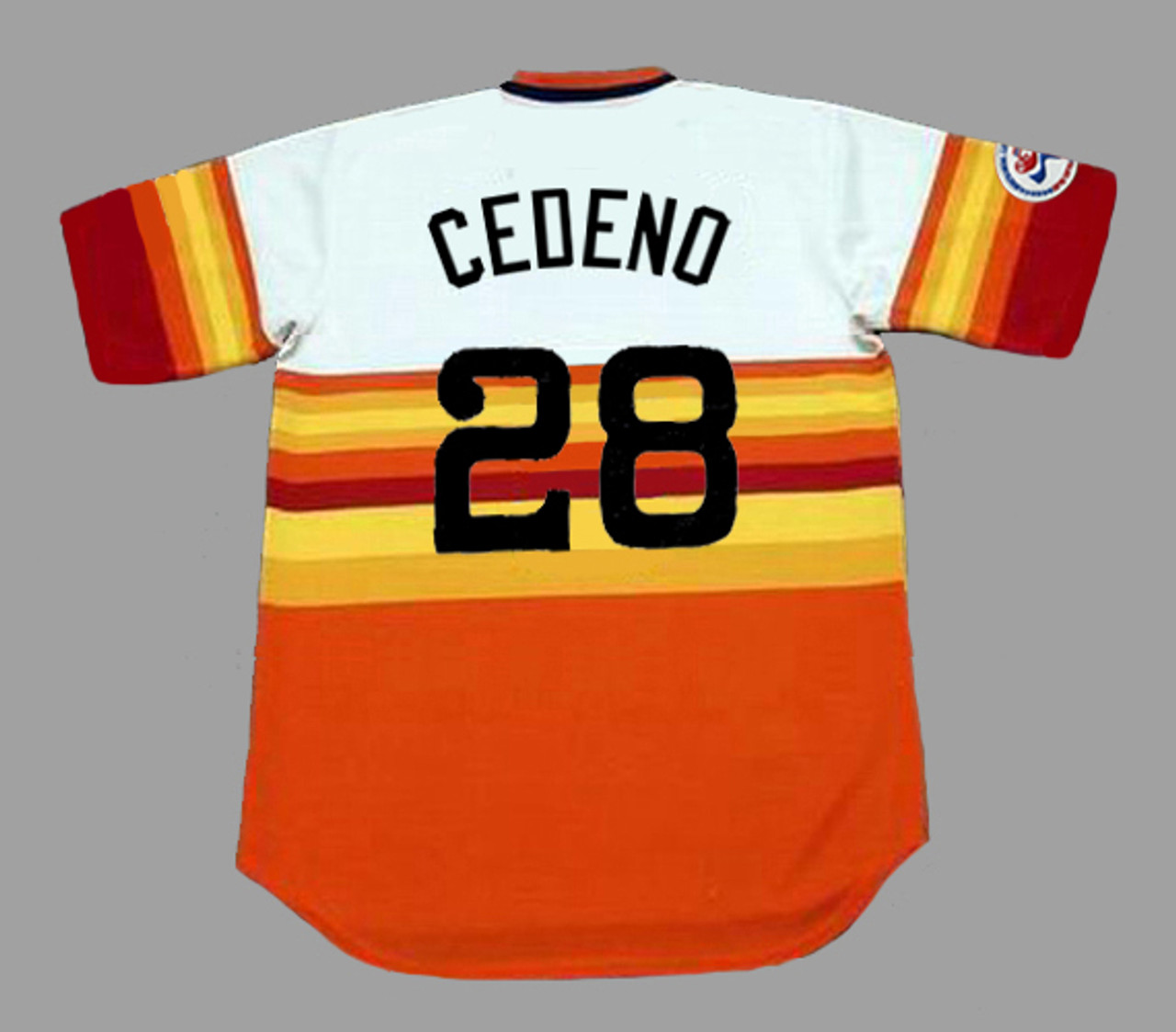 Cesar Cedeno Jersey - 1976 Houston Astros Home Throwback MLB Jersey