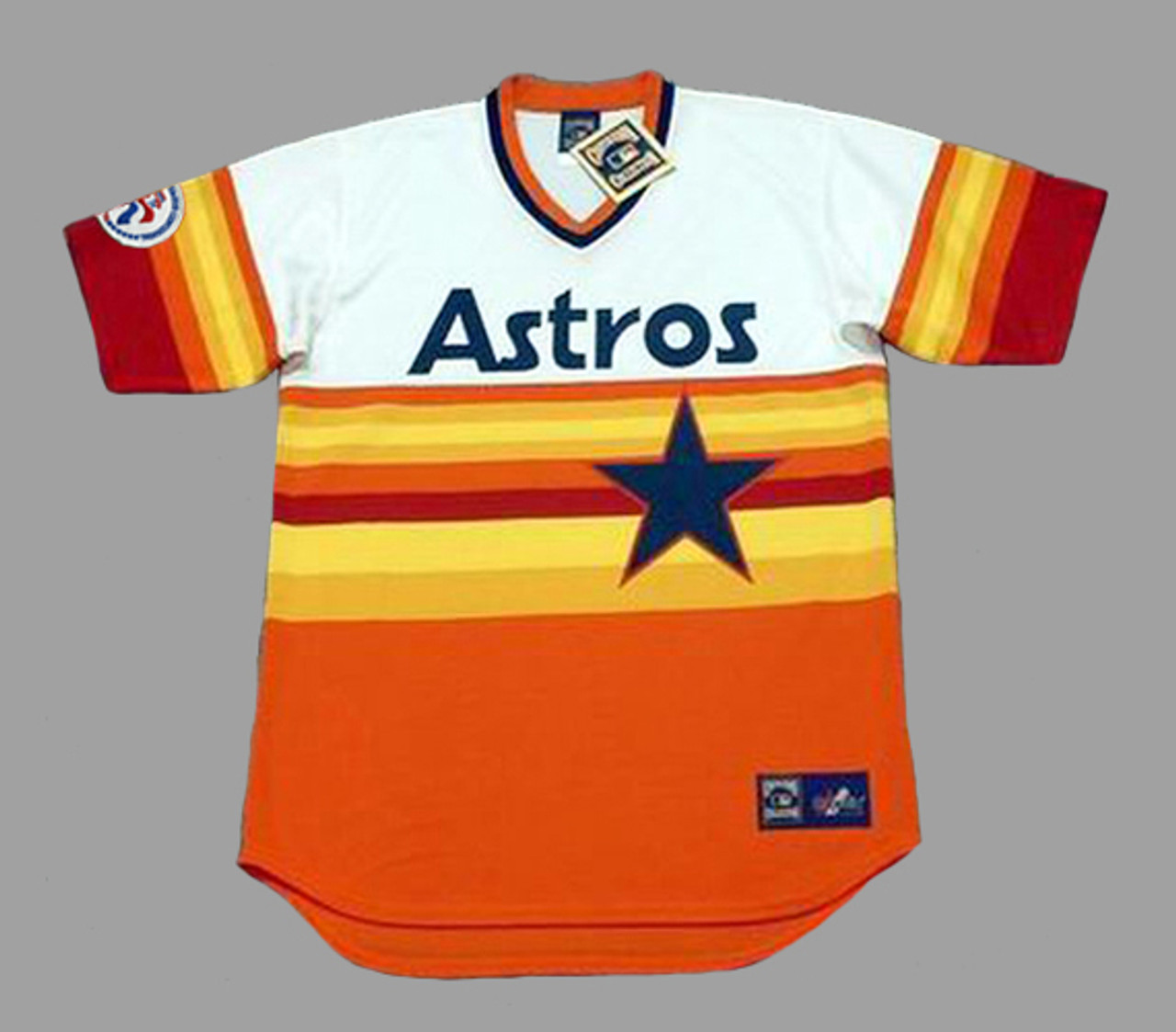 J.R. RICHARD Houston Astros 1980 Majestic Cooperstown Throwback Baseball  Jersey - Custom Throwback Jerseys