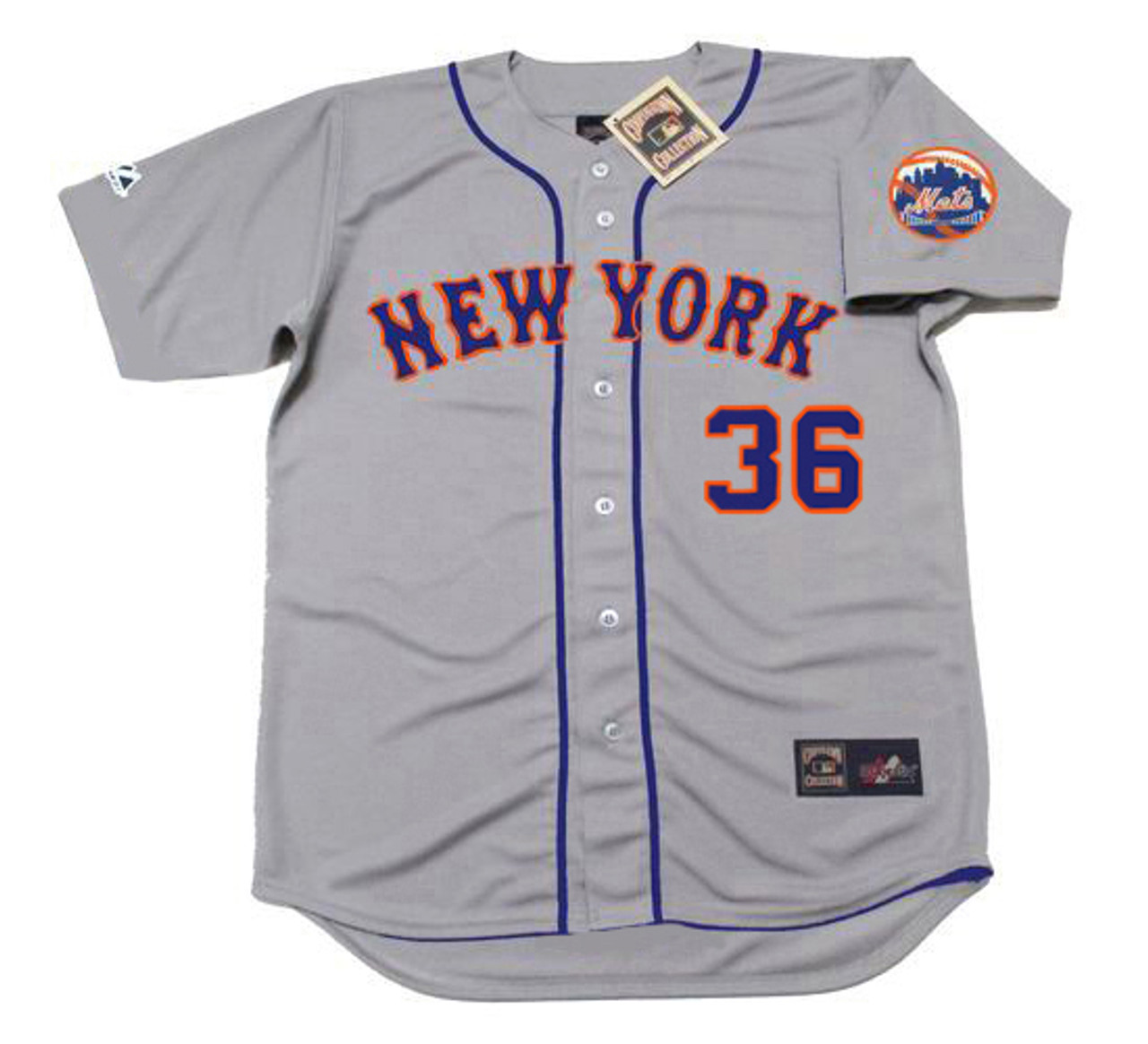 JERRY KOOSMAN  New York Mets 1973 Away Majestic MLB Throwback Jersey