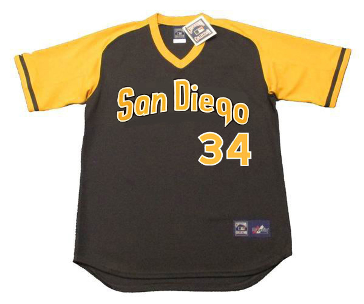 ROLLIE FINGERS  San Diego Padres 1979 Away Majestic Throwback Baseball  Jersey