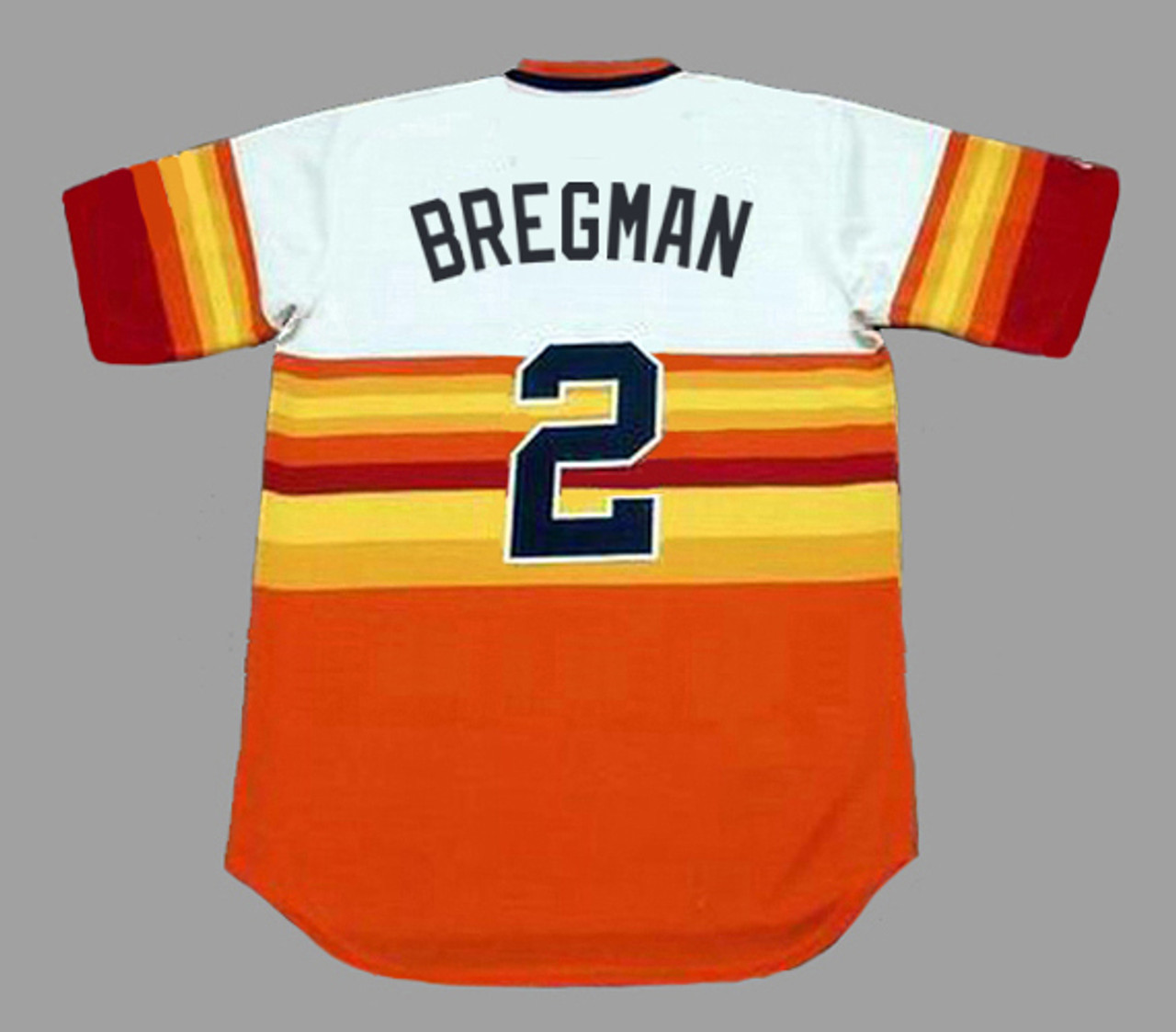 ALEX BREGMAN  Houston Astros 1960's Home Majestic Throwback Baseball Jersey