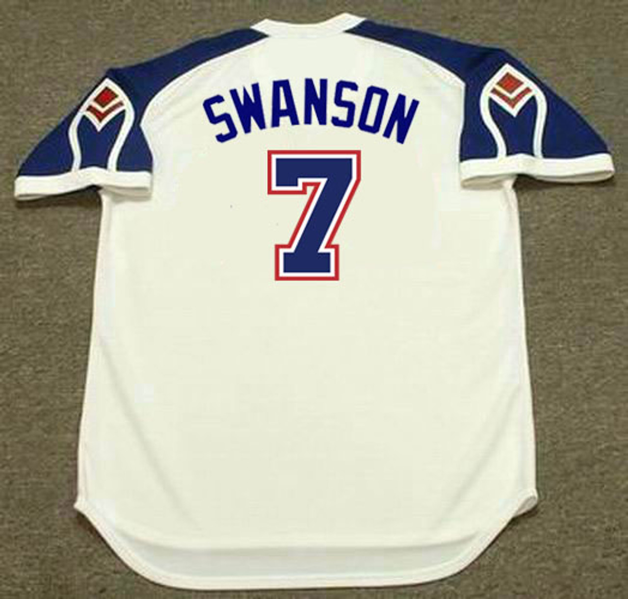 DANSBY SWANSON  Atlanta Braves 1970's Home Majestic Throwback