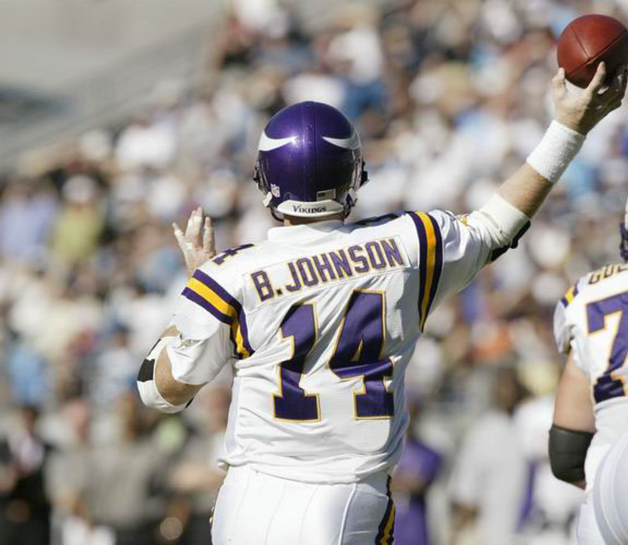 BRAD JOHNSON | Minnesota Vikings 1997 Away Wilson Throwback NFL