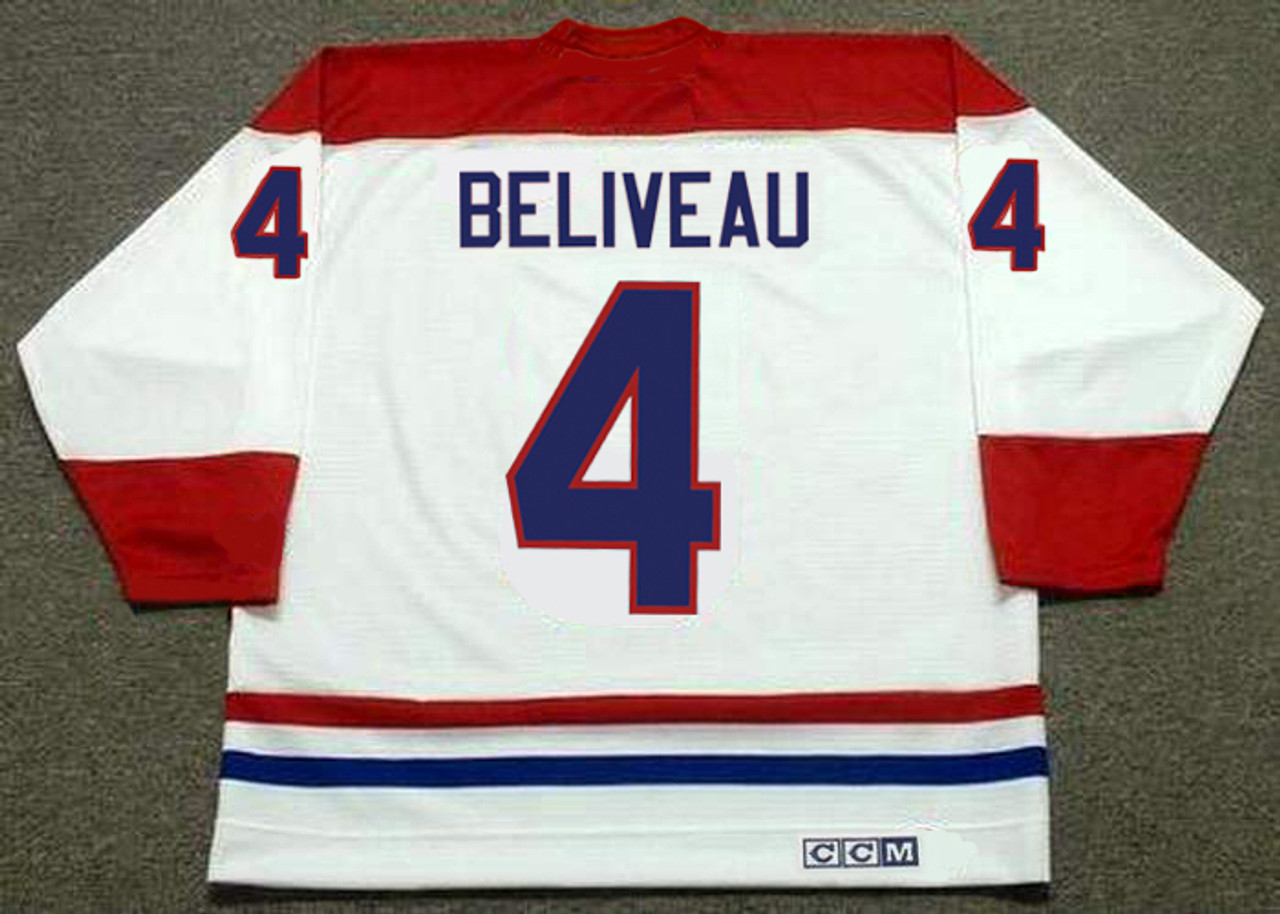 JEAN BELIVEAU  Montreal Canadiens 1968 CCM Throwback Hockey Jersey