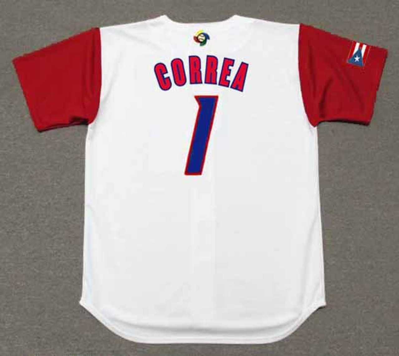 Carlos Correa Jersey - Puerto Rico 2017 World Baseball Classic Throwback  Baseball Jersey