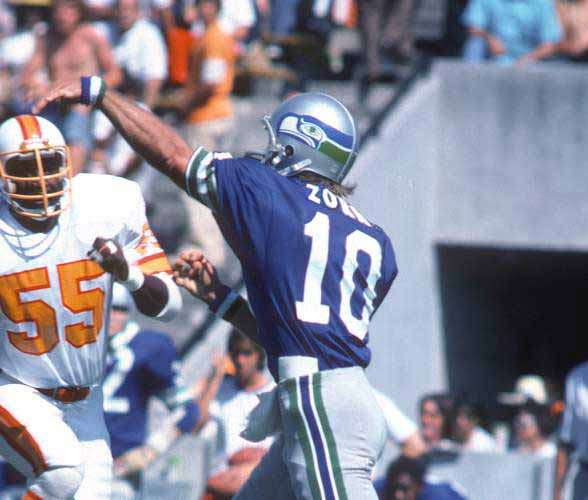 JIM ZORN Seattle Seahawks 1982 Wilson Throwback NFL Football Jersey