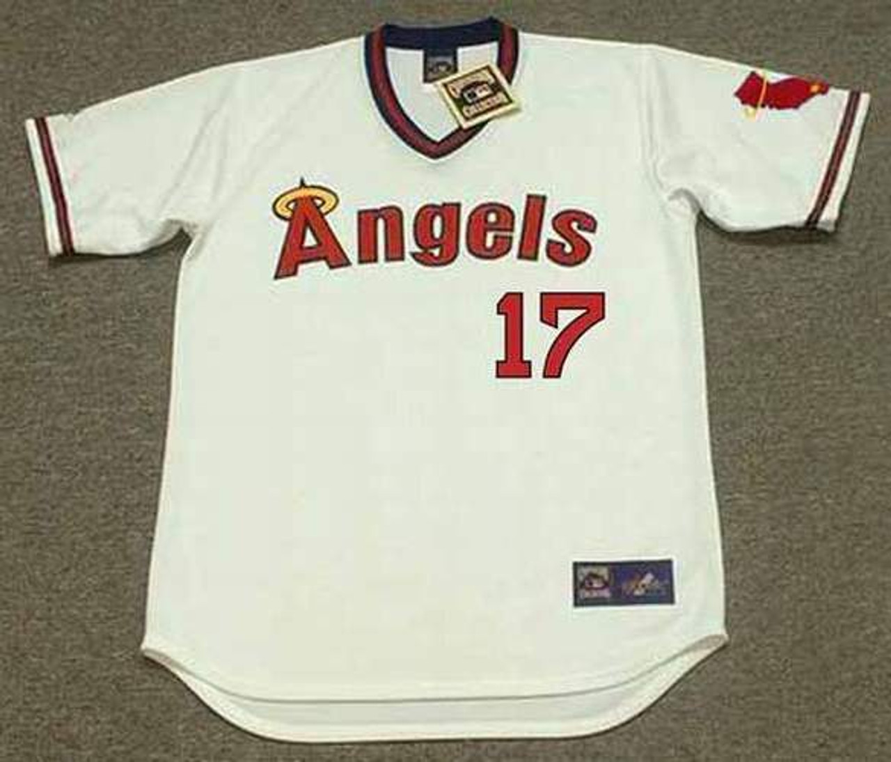 SHOHEI OHTANI  California Angels 1980's Home Throwback Baseball Jersey