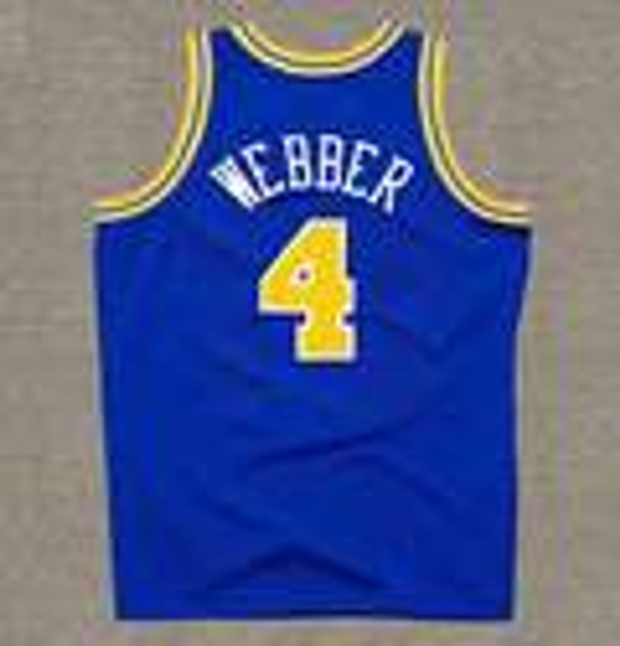 Chris Webber Golden State Warriors Champion NBA Jersey Vintage Throwback  Size 40