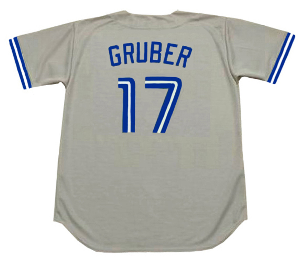 KELLY GRUBER Toronto Blue Jays 1992 Majestic Throwback Away Baseball Jersey  - Custom Throwback Jerseys